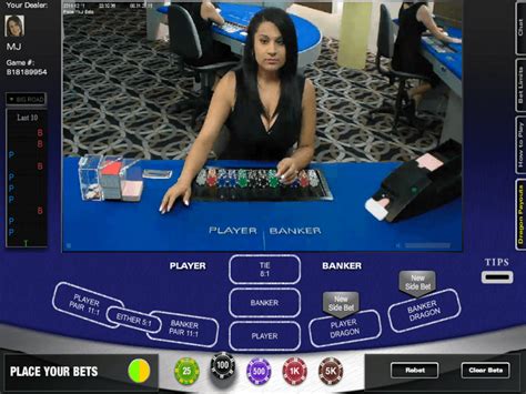 live dealer baccarat online casino australia